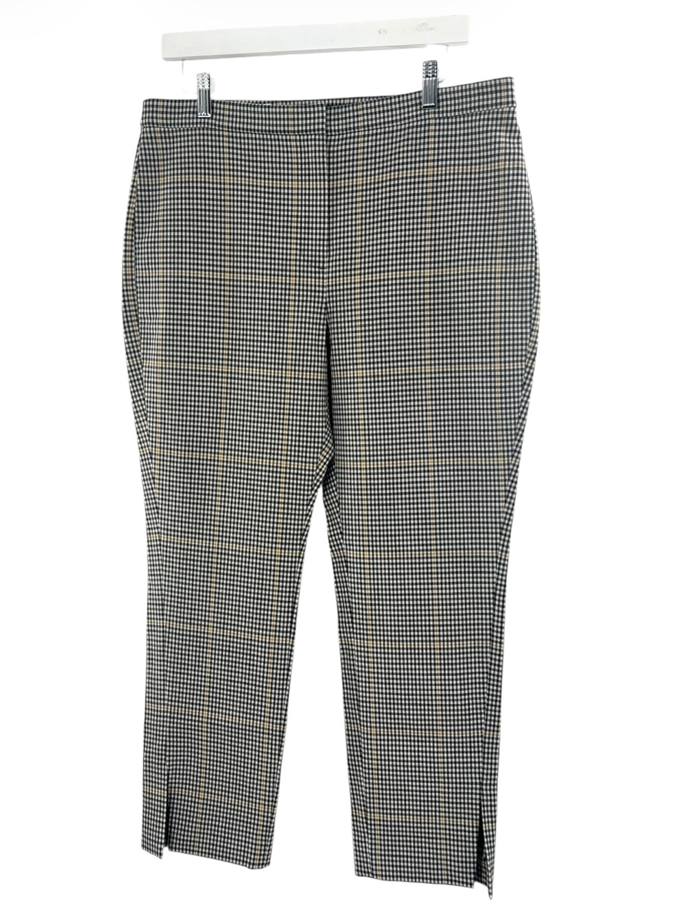 Theory cropped houndstooth trousers sz 12